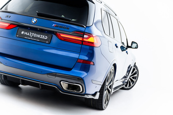 Fibre de Carbone Diffuseur Arrière BMW X7 M-Pack G07 / G07 Facelift (version with towbar)