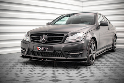 Lame Du Pare-Chocs Avant V.2 Mercedes-Benz C Coupe / Sedan / Estate  AMG-Line C204 / W204 Facelift / S204 Facelift