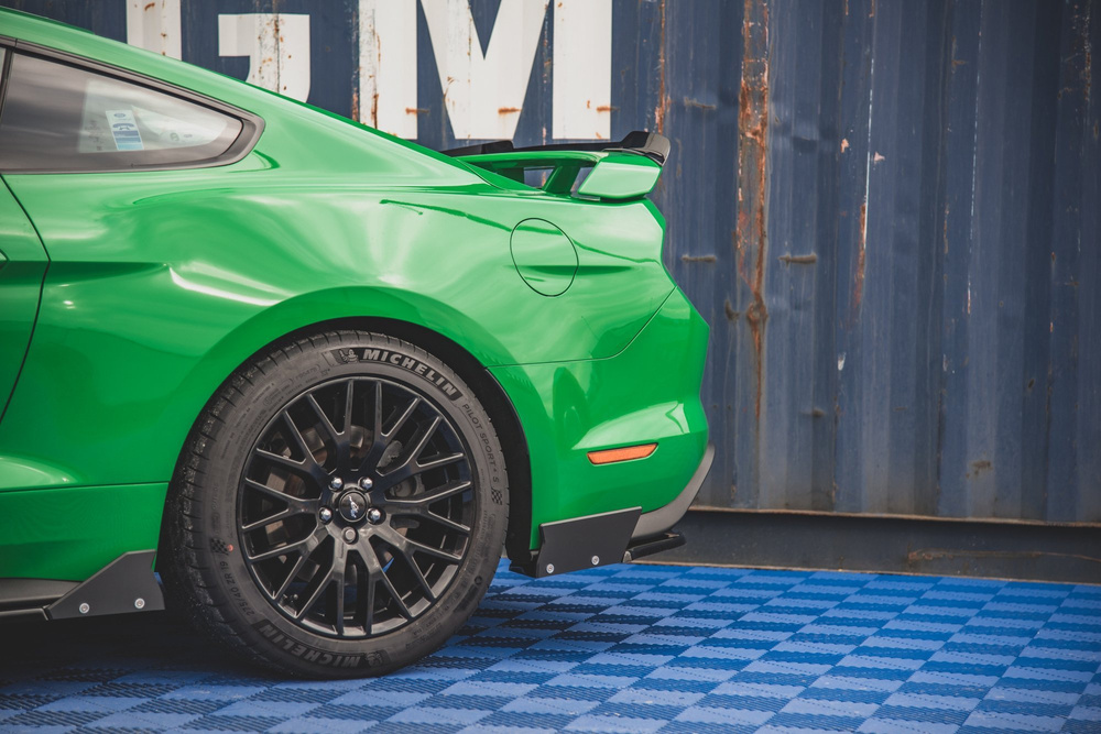 Lames De Pare-Chocs Arrière Latérales V.1 + Ailerons Ford Mustang GT Mk6 Facelift
