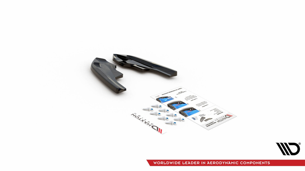 Lames De Pare-Chocs Arrière Latérales V.4  Volkswagen Golf R Mk8