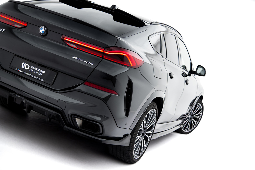 Arriere Splitter (avec une barre verticale) V.2 BMW X6 M-Pack G06 Facelift