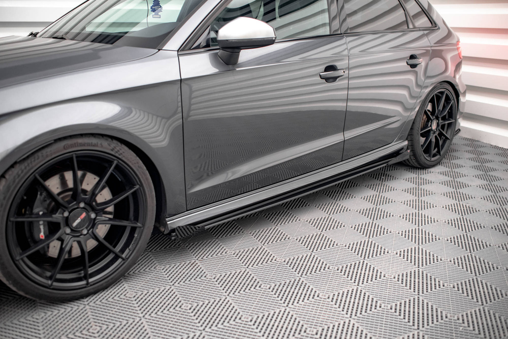 Street Pro Rajouts Des Bas De Caisse + Flaps Audi S3 / A3 S-Line Sportback 8V Facelift
