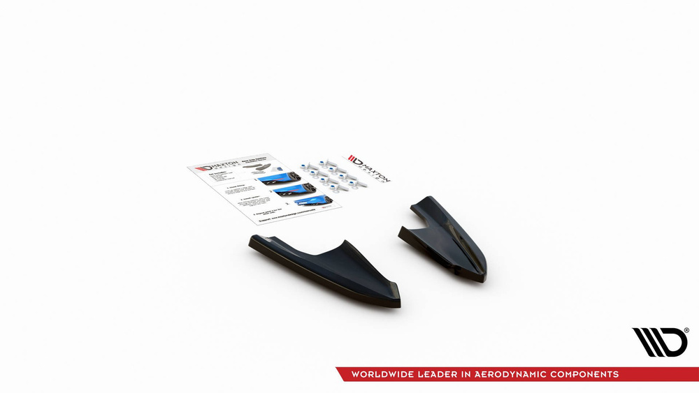 Lames De Pare-Chocs Arrière Latérales V.3  Volkswagen Golf R Mk8