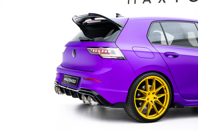 Street Pro Lame Du Pare Chocs Arriere V.2 + Flaps V.2 Volkswagen Golf R Hatchback Mk8 / Mk8 Facelift