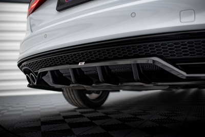 Arriere Splitter (avec une barre verticale) Audi A4 Competition B8 Facelift