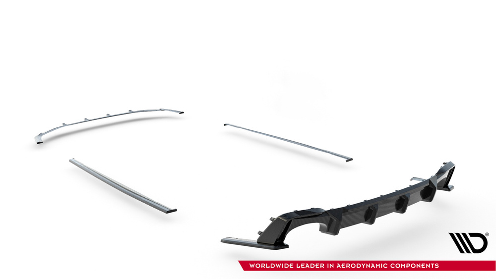 Set of Prepreg Carbon Fiber Splitters Audi RS7 C8 