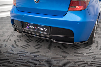 Arriere Splitter (avec une barre verticale) BMW 1 M-Pack E87 Facelift