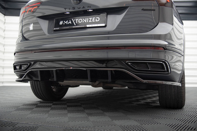 Arriere Splitter (avec une barre verticale) Volkswagen Tiguan R-Line Mk2 Facelift