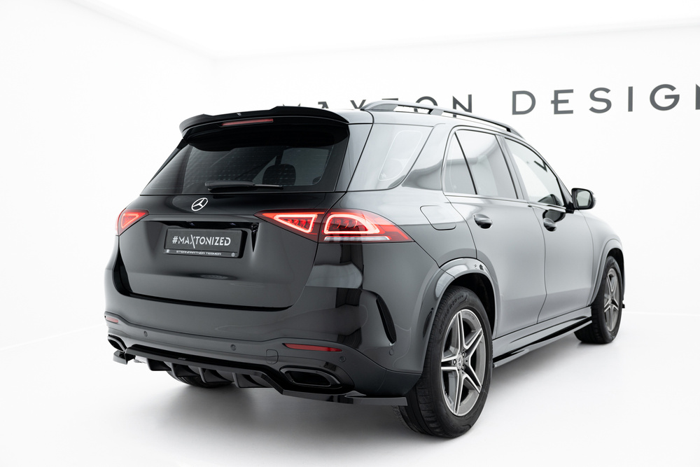 Arriere Splitter (avec une barre verticale) Mercedes-Benz GLE SUV AMG-Line W167 / W167 Facelift