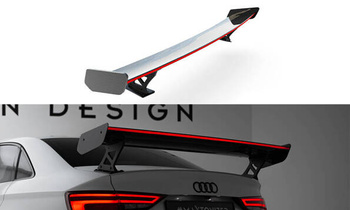 Carbon Spoiler With External Brackets Uprights + LEDAudi A3 / A3 S-Line / S3 / RS3 Sedan 8V / 8V Facelift