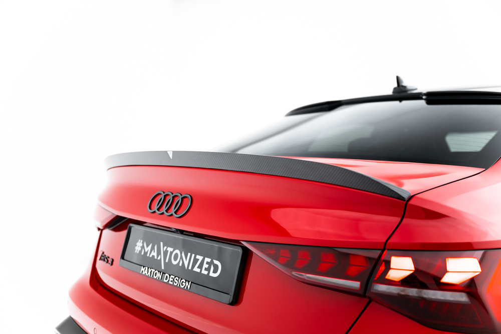 Prepreg Carbon Fiber Becquet de hayon V.2 Audi RS3 / S3 / A3 S-Line / A3 Sedan 8Y Facelift