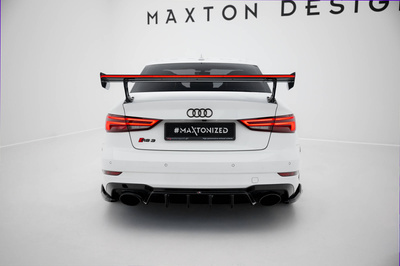 Carbon Spoiler With External Brackets Uprights + LEDAudi A3 / A3 S-Line / S3 / RS3 Sedan 8V / 8V Facelift