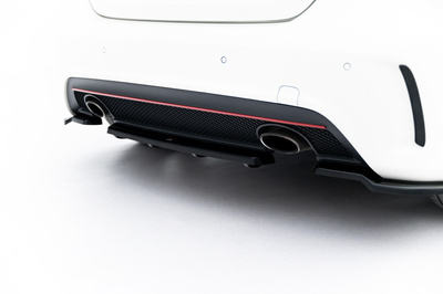 Arriere Splitter (AVEC UNE BARRE VERTICALE) MERCEDES-BENZ W176 AMG-LINE AVANT FACELIFT