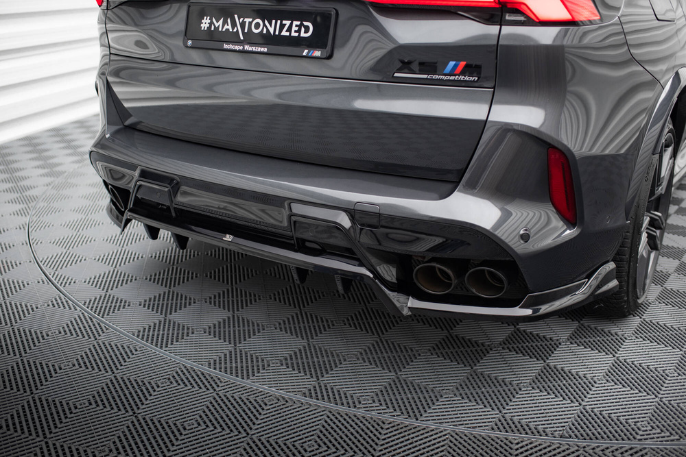 Arriere Splitter (avec une barre verticale) BMW X5 M F95 / F95 Facelift 