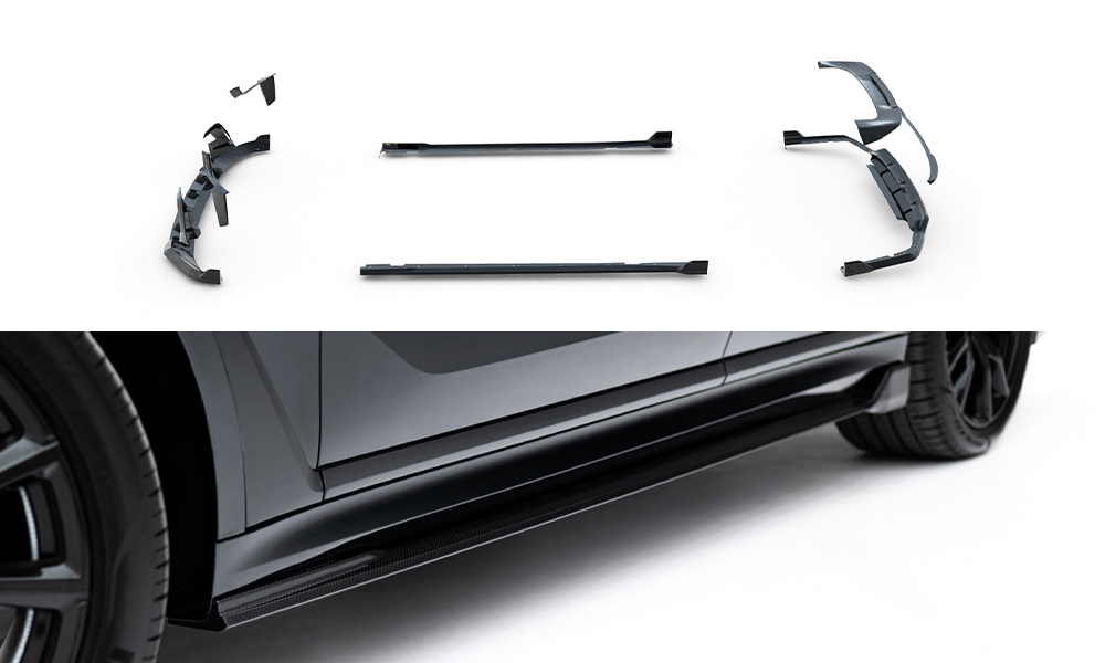 Set of Prepreg Carbon Splitters V.2 BMW X7 M-Pack G07 Facelift