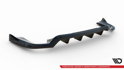 Arriere Splitter (avec une barre verticale) Porsche Cayenne Mk2 Facelift