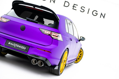 Lames De Pare-Chocs Arrière Latérales V.2 + Ailerons Volkswagen Golf R Mk8 Facelift