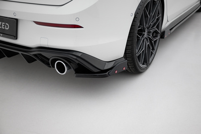 Lames De Pare-Chocs Arrière Latérales V.4 + Ailerons Volkswagen Golf GTI / GTE Mk8