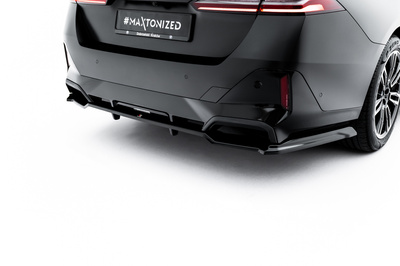 Arriere Splitter (avec une barre verticale) V.1 BMW 5 / i5 M-Pack Sedan / Touring G60 / G61