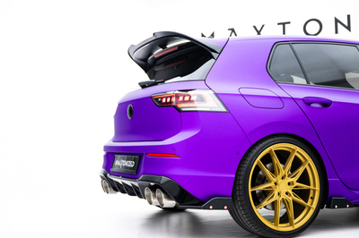 Lames De Pare-Chocs Arrière Latérales V.5 + Flaps Volkswagen Golf R Mk8 Facelift