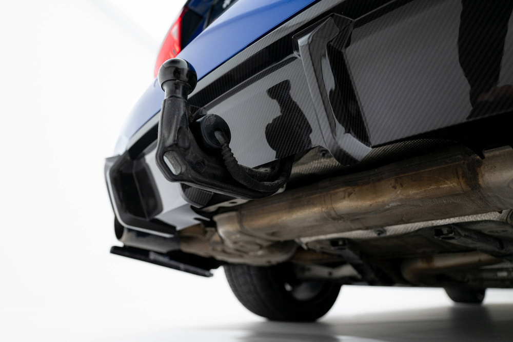 Fibre de Carbone Diffuseur Arrière Audi RS6 C8  (version with towbar)