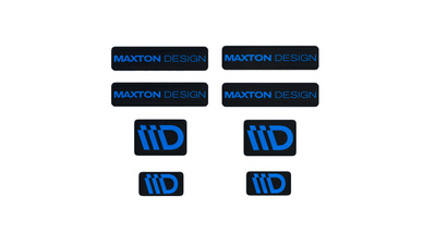 3D Noir et bleu Maxton Design