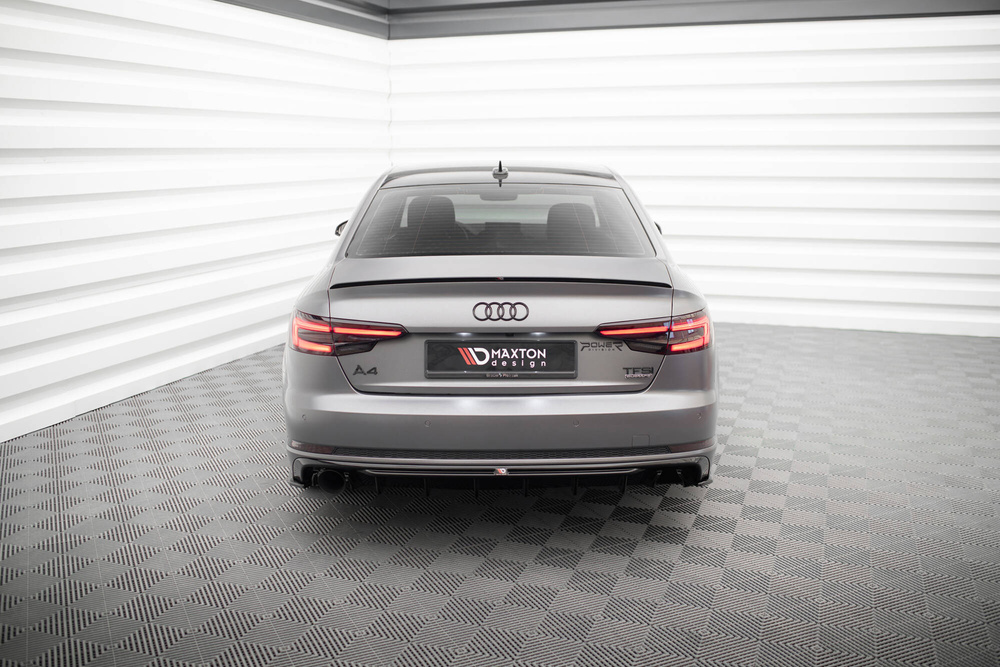 Diffuseur Arrière Complet V.1 Audi A4 S-line B9 (Version avec embouts d'échappement simples d'un côté)