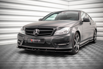 Lame Du Pare-Chocs Avant V.2 Mercedes-Benz C Coupe / Sedan / Estate  AMG-Line C204 / W204 Facelift / S204 Facelift