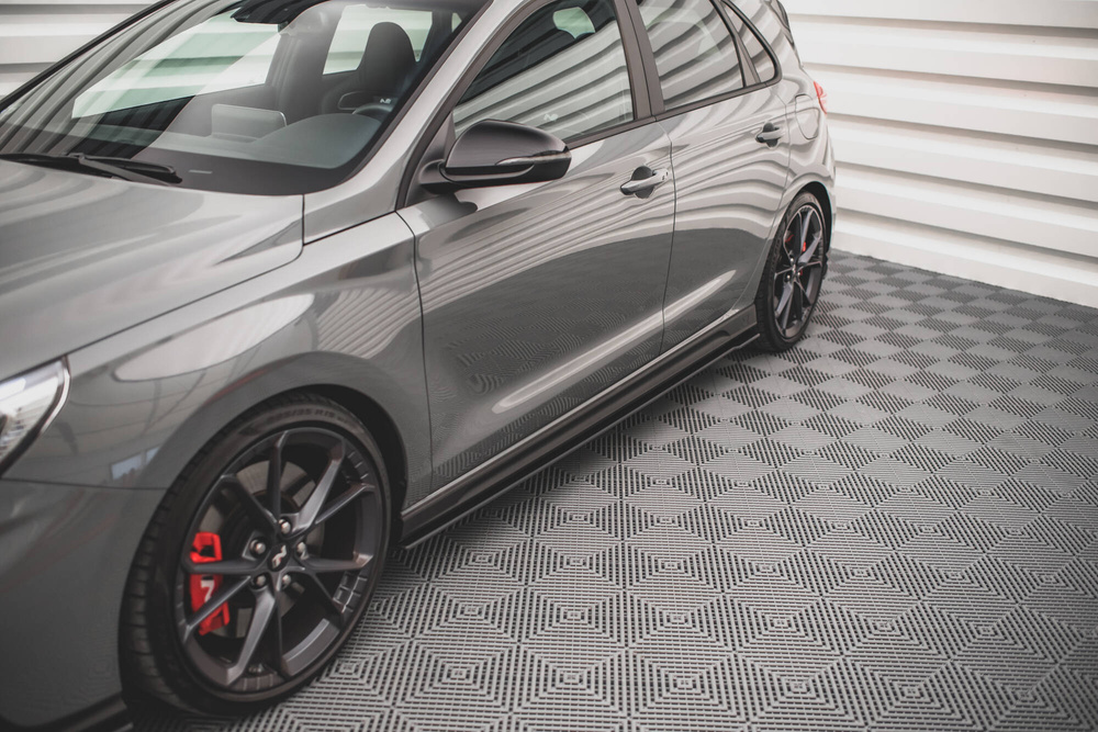 Street Pro Rajouts Des Bas De Caisse V.2 Hyundai I30 N / N-Line Hatchback / Fastback Mk3 / Mk3 Facelift