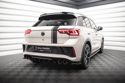 Arriere Splitter (avec une barre verticale) Volkswagen T-Roc R / R-Line Mk1 Facelift