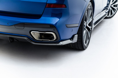Fibre de Carbone Diffuseur Arrière BMW X7 M-Pack G07 / G07 Facelift (version with towbar)