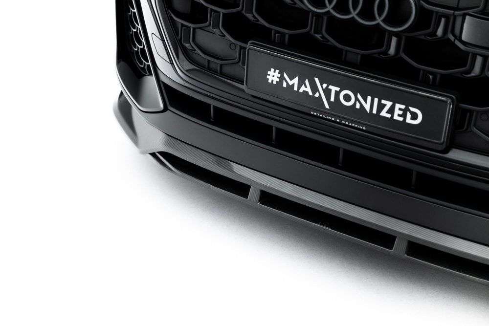 Fibre de Carbone Lame Du Pare-Chocs Avant Audi SQ8 / Q8 S-Line Mk1 Facelift