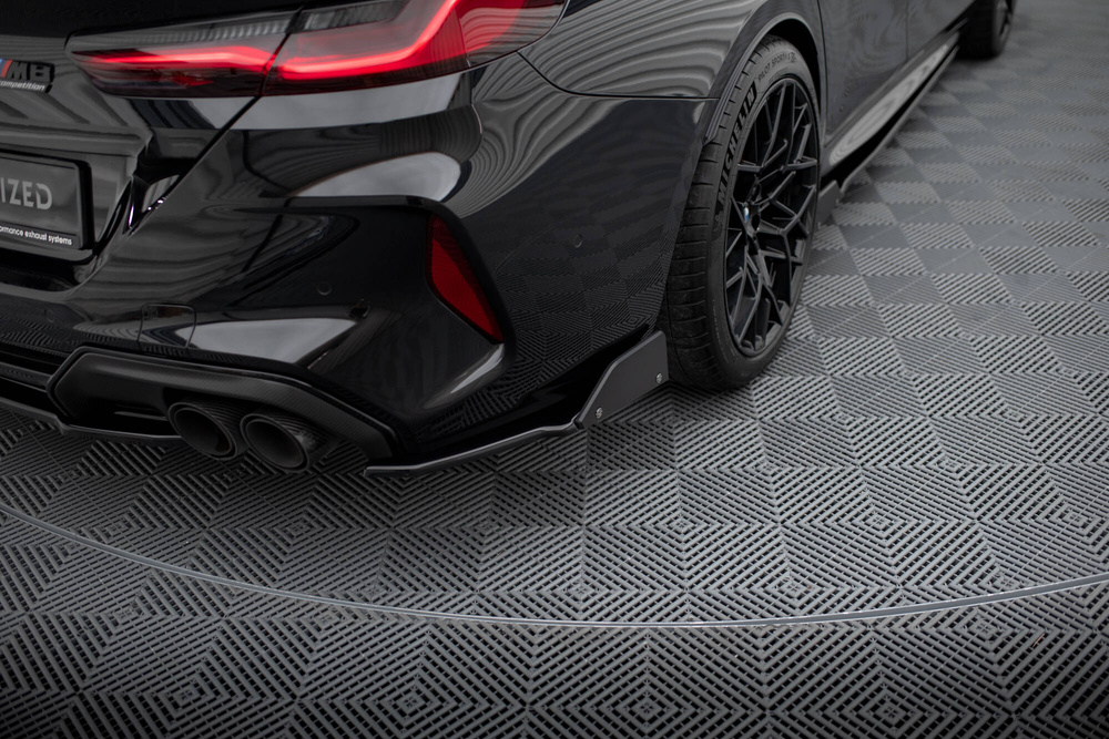 Lames De Pare-Chocs Arrière Latérales V.1 + Ailerons BMW M8  Gran Coupe F93 