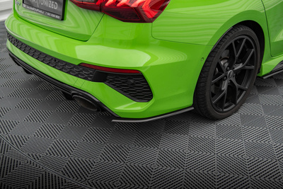 Fibre de Carbone Lames De Pare-Chocs Arrière Latérales Audi RS3 Sedan 8Y