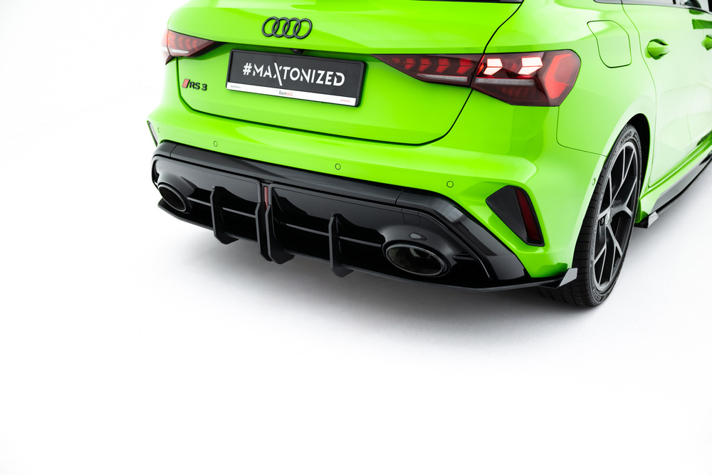 Street Pro Central Diffuseur Arriere + Flaps Audi RS3 Sportback 8Y Facelift