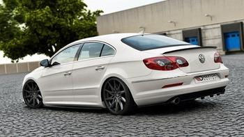 Arriere Splitter VW Passat CC R36 RLINE (AVANT FACELIFT) (avec une barre verticale)