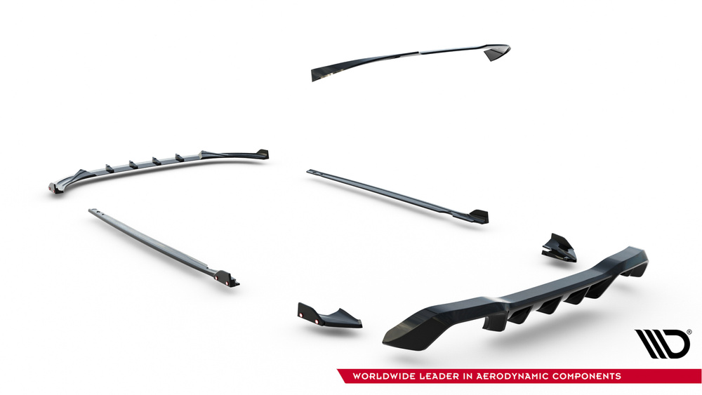 Ensemble Diffuseur V.4 Volkswagen Golf R Hatchback Mk8 Facelift