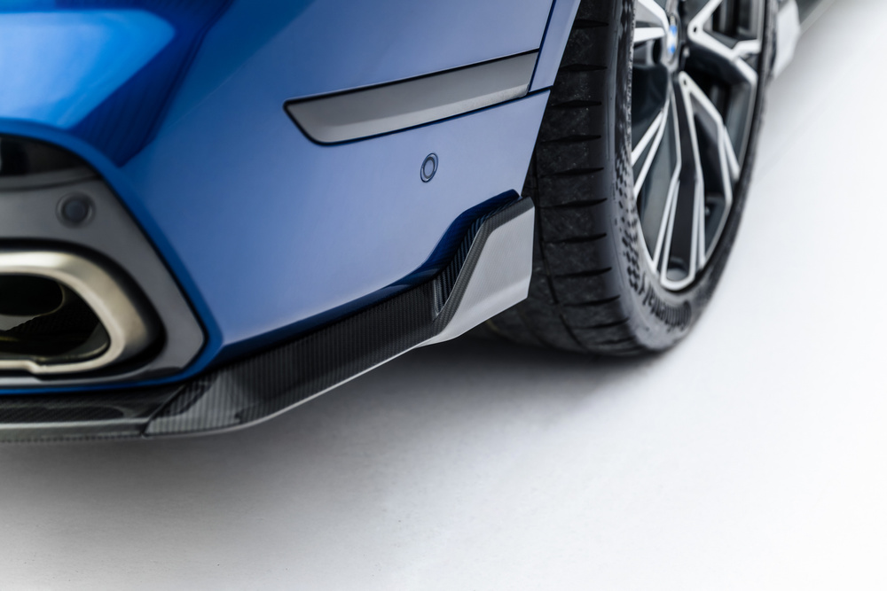 Fibre de Carbone Diffuseur Arrière BMW X7 M-Pack G07 / G07 Facelift (version with towbar)