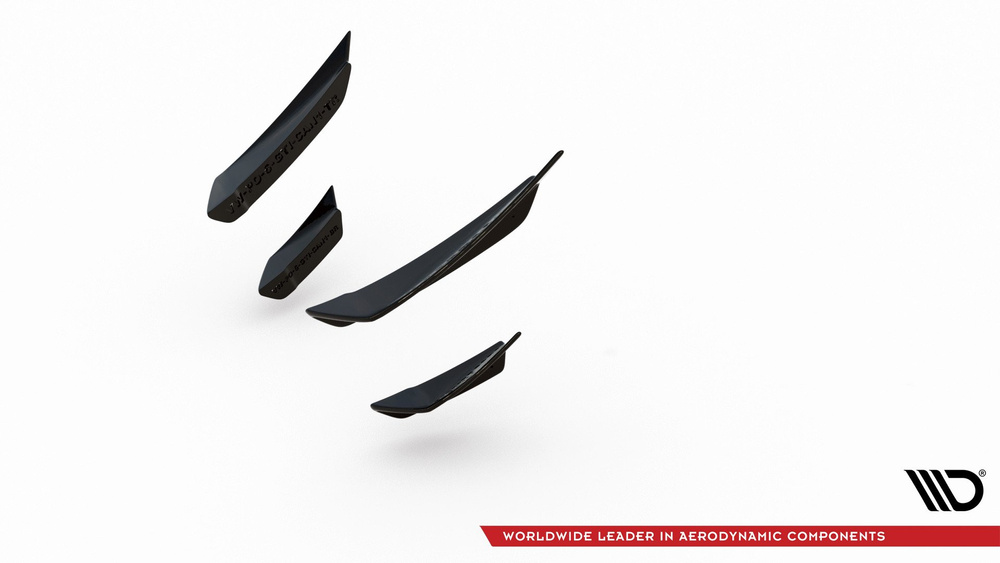 Ailes de pare-chocs avant (Canards) Volkswagen Polo GTI Mk6