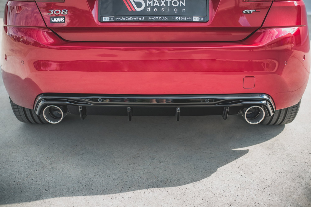 Rajout Du Pare-Chocs Arriere + Faux Pot D'échappement Peugeot 308 GT Mk2 Facelift