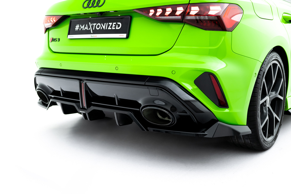 Arriere Splitter (avec une barre verticale) V.1 Audi RS3 Sportback 8Y Facelift