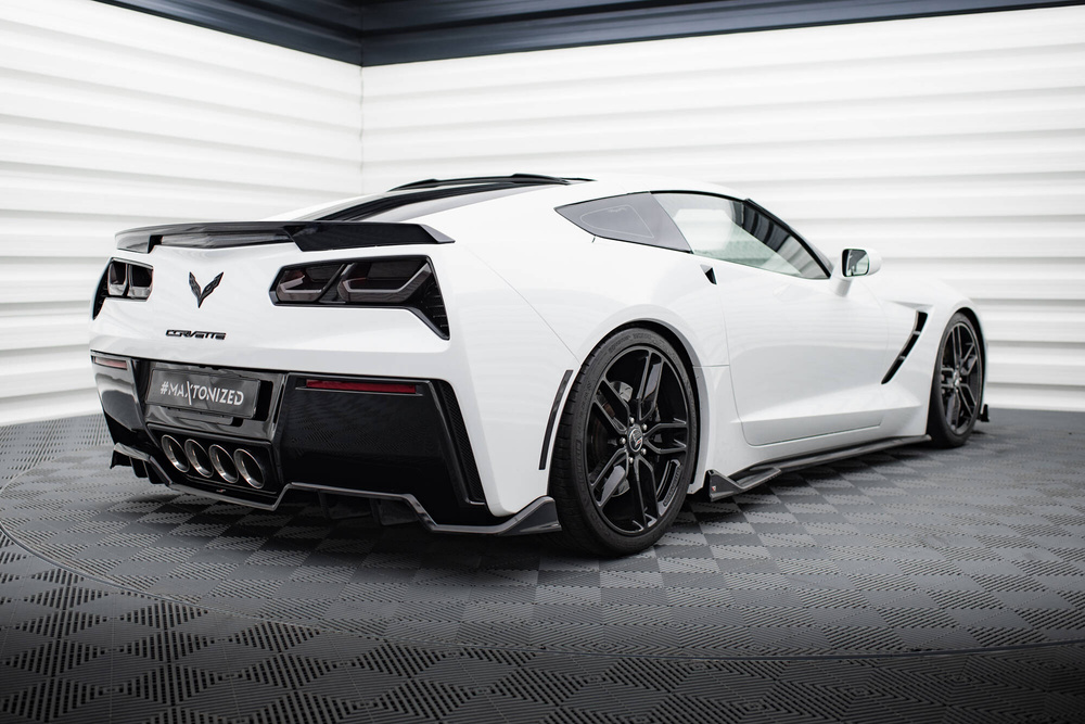 Central Arriere Splitter (avec une barre verticale) Chevrolet Corvette C7