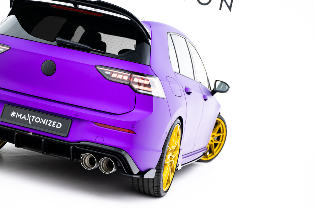 Street Pro Lame Du Pare Chocs Arriere V.2 + Flaps V.2 Volkswagen Golf R Mk8 / Mk8 Facelift