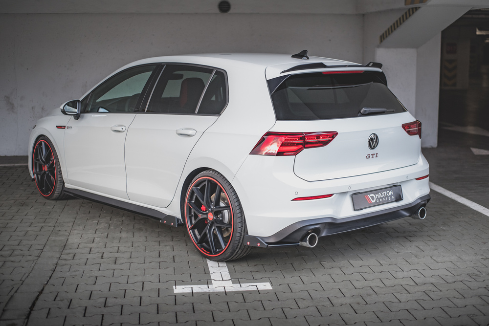 Lames De Pare-Chocs Arrière Latérales V.2 + Ailerons Volkswagen Golf GTI / GTE Mk8