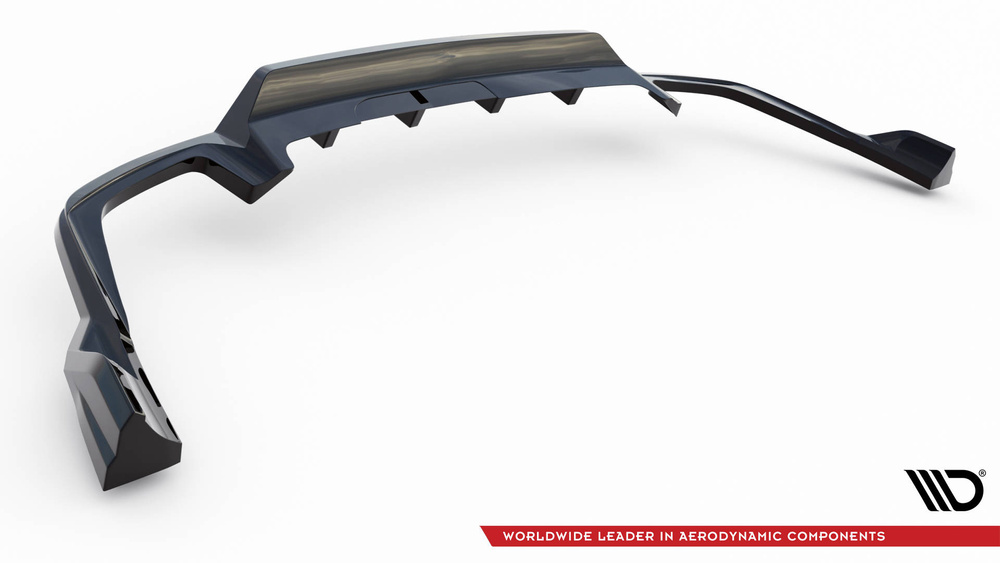Arriere Splitter (avec une barre verticale) Volvo XC60 R-Design Mk2 Facelift