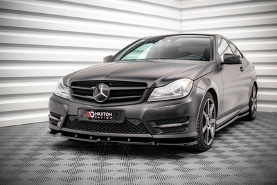 Lame Du Pare-Chocs Avant V.1 Mercedes-Benz C Coupe / Sedan / Estate  AMG-Line C204 / W204 Facelift / S204 Facelift