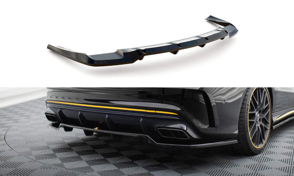 Arriere Splitter (avec une barre verticale) Mercedes-AMG CLA 45 C117 Facelift