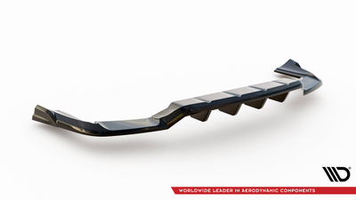 Arriere Splitter (avec une barre verticale) Porsche Cayenne Coupe / SUV Mk3