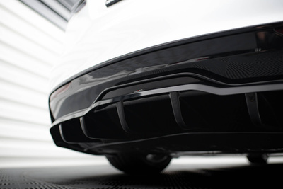 Arriere Splitter (avec une barre verticale) V.2 Tesla Model S Plaid Mk1 Facelift