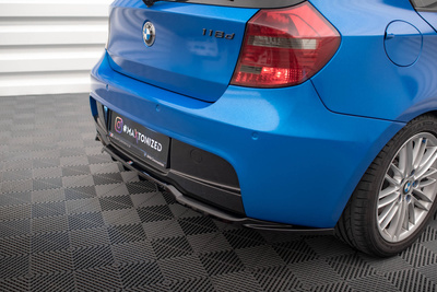 Arriere Splitter (avec une barre verticale) BMW 1 M-Pack E87 Facelift